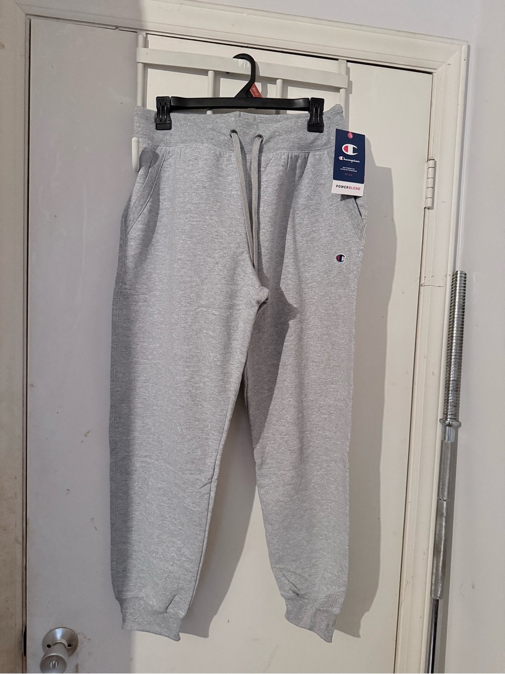 Champion Light Heather Gray Drawstring Sweatpants